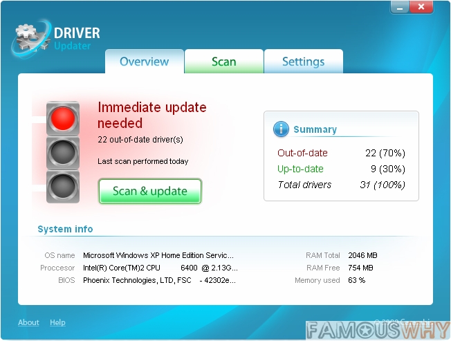 Carambis Driver Updater - удобная программа для обновления драйверов и