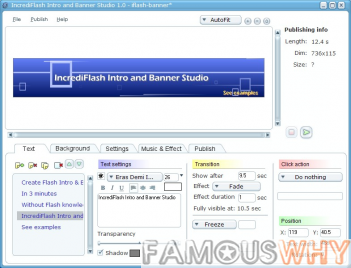 IncrediFlash Intro and Banner Studio.