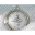 Silver Snow Clock